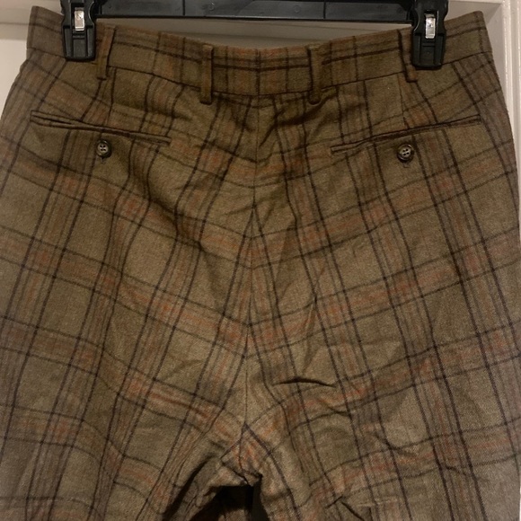 Hiltl 100% Virgin Wool Plaid Dress Pants Men’s Size 34/38- 29inch inseam - Picture 6 of 9